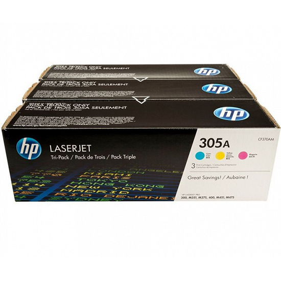 Набор лазерных картриджей Hewlett Packard CF370AM (305A)