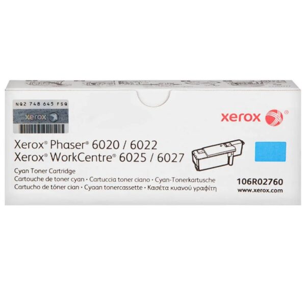 Принт-картридж XEROX 106R02760 Cyan