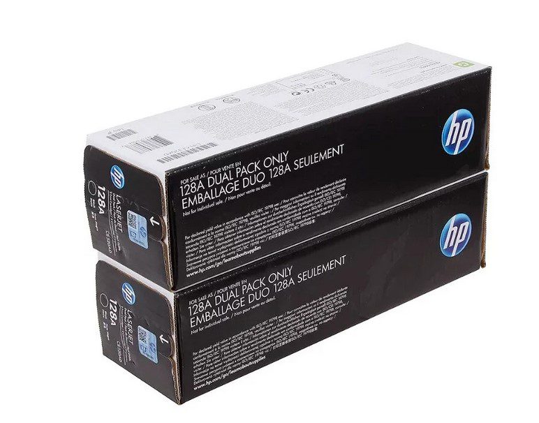 Лазерный картридж Hewlett Packard CE320AD (HP 128A) Black двойная упаковка