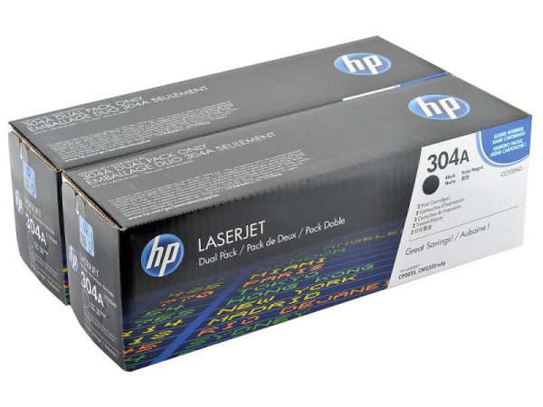 Лазерный картридж Hewlett Packard CC530AD (HP 304A) Black сдвоенный