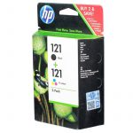Набор струйных картриджей Hewlett Packard CN637HE (HP 121+121) Black / Color