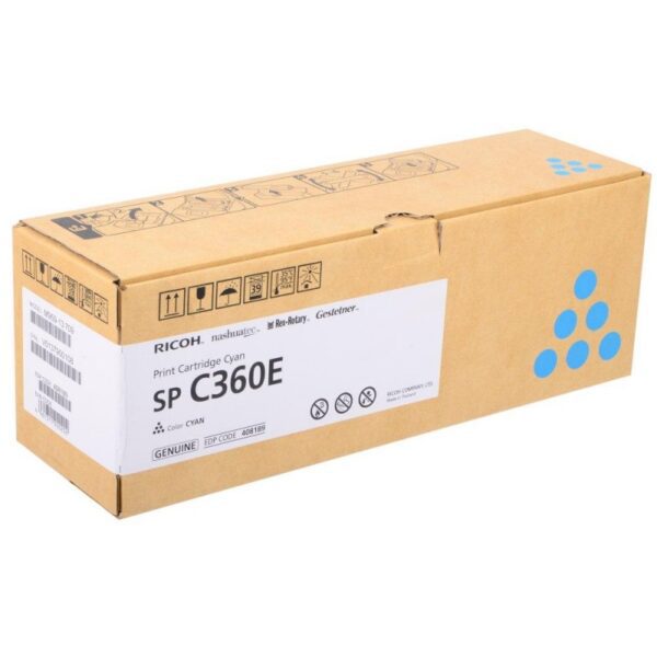 Принт-картридж Ricoh голубой тип SPC360E (408189)