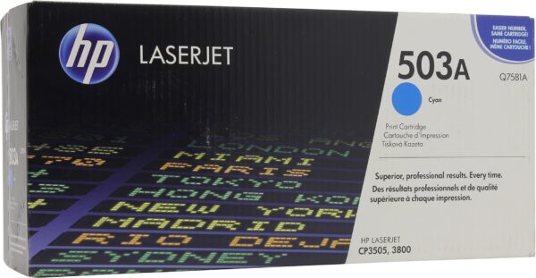Лазерный картридж Hewlett Packard Q7581A (HP 503A) Cyan