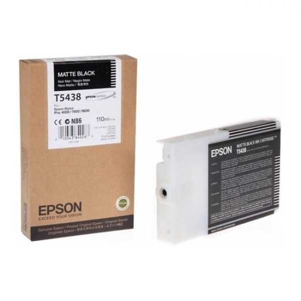 Струйный картридж Epson T5438 (C13T543800) Matte Black