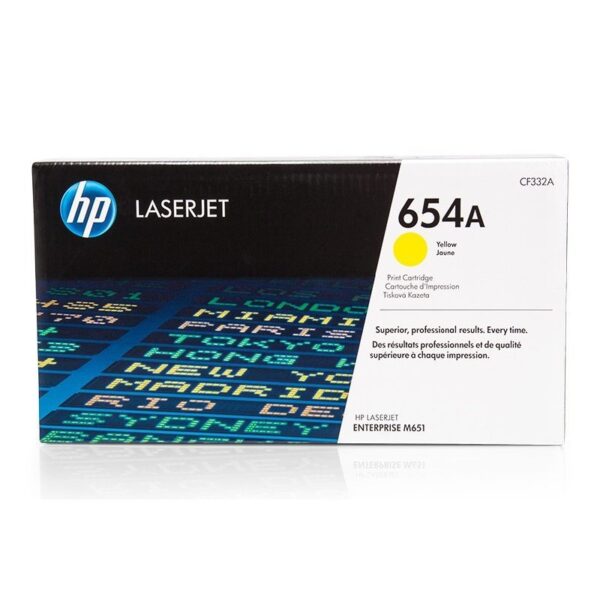 Лазерный картридж Hewlett Packard CF332A (654A) Yellow