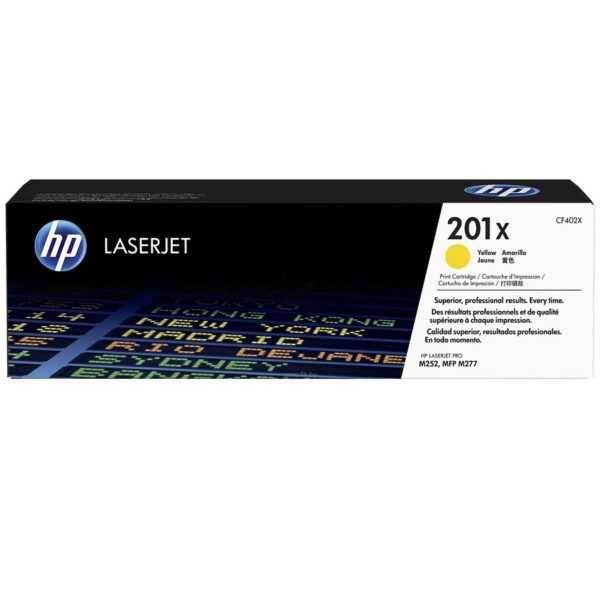 Лазерный картридж Hewlett Packard CF402X (HP 201X) Yellow
