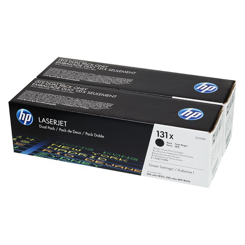 Лазерный картридж Hewlett Packard CF210XD (131X) Black двойная упаковка