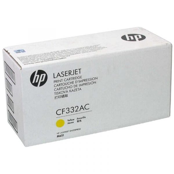 Корпоративный Лазерный картридж Hewlett Packard CF332AC (654A) Yellow