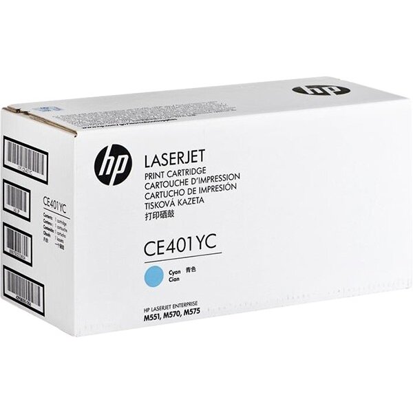 Корпоративный лазерный картридж Hewlett Packard CE401YC (HP 507A) Cyan