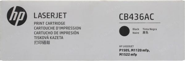 Корпоративный лазерный картридж Hewlett Packard CB436AC (HP 36A) Black