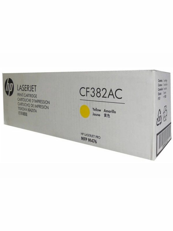 Корпоративный картридж лазерный Hewlett Packard, CF382AC 312A, желтый цвет, 2700 страниц, 500 г