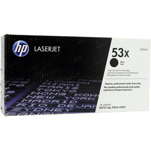 Лазерный картридж Hewlett Packard Q7553X (HP 53X) Black уценка