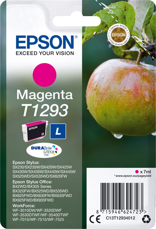Струйный картридж Epson T1293 (C13T12934012) Magenta уценка