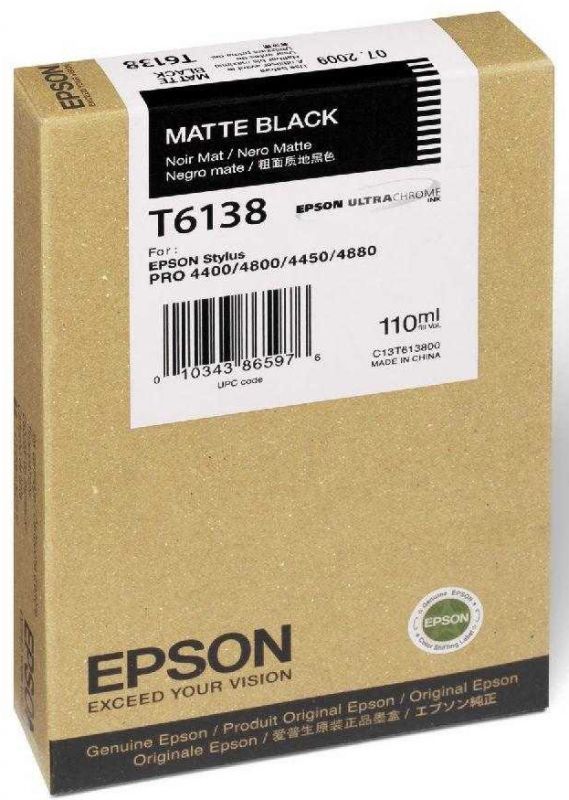 Картридж Epson C13T613800 Matte Black уценка