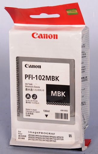 Струйный картридж Canon PFI-102Mbk (0894B001) Matte black уценка