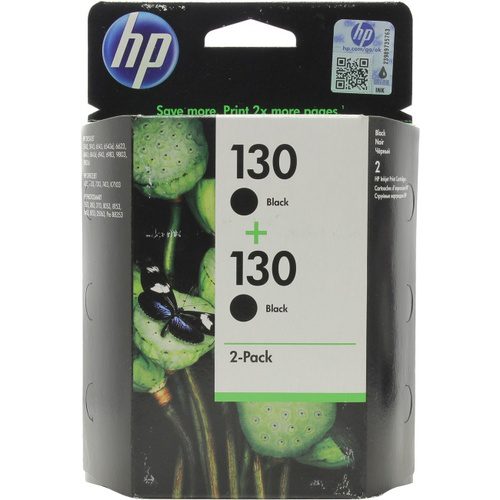 Струйный картридж двойная упаковка Hewlett Packard C9504HE (HP 130) Black уценка