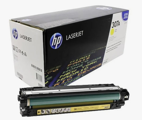 Лазерный картридж Hewlett Packard CE742A (HP 307A) Yellow уценка