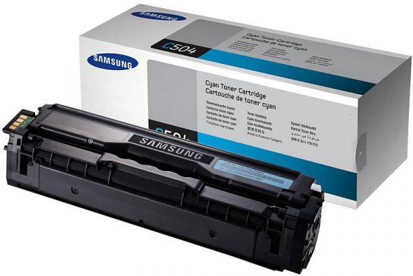 Тонер-картридж Samsung CLT-C504S Cyan техническая упаковка