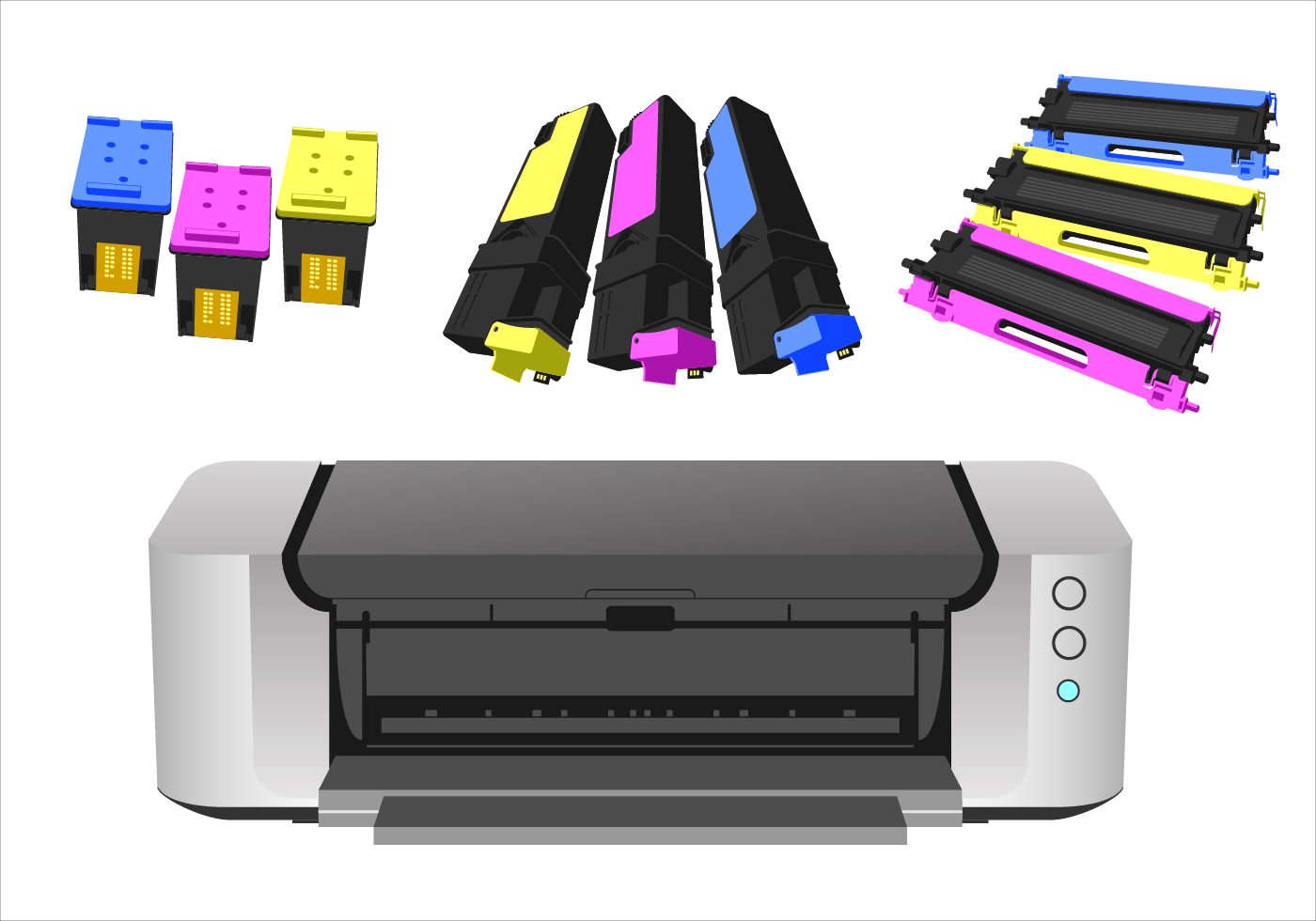 Принтеры печатающие без чернил. Лазерный картридж вектор. Принтер картридж ске737. Картридж для струйного принтера. Принтер без фона.