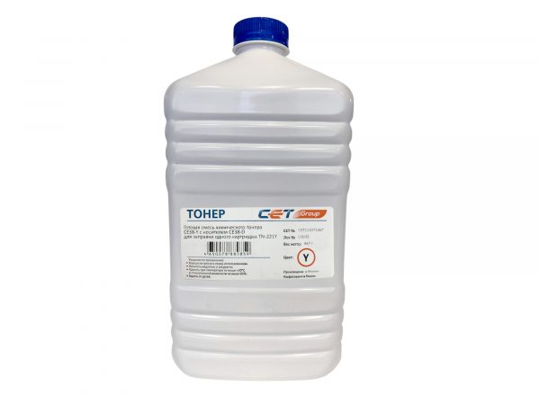 Тонер CE38-Y (CPT) TN-221Y для KONICA MINOLTA Bizhub C227/287 (Japan) Yellow, 467г/бут, CET111071467