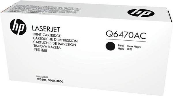 Корпоративный лазерный картридж Hewlett Packard Q6470AC (HP 501A) Black