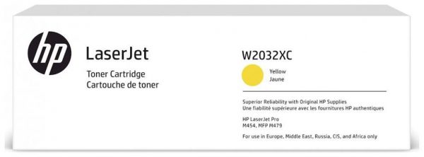 Контрактный Лазерный картридж Hewlett Packard W2032XC (HP 415X) Yellow